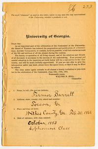 Barrett, Fermor, b. 1866, Vol. 1, p. 273-276