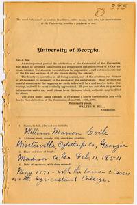 Coile, William Marion, b. 1854, Vol. 2, p. 395-8