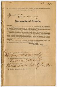 Dunwody, Henry Macon, 1826-1863, Vol. 2, p. 903-6
