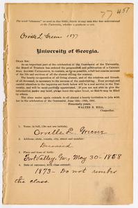 Greene, Orville L., 1858-1900, Vol. 3, p. 457-60