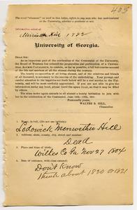 Hill, Lodowick Meriwether, b. 1804, Vol. 4, p. 405-8