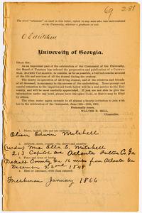 Mitchell, Oliver Edwin, 1848-1897, Vol. 7, p. 281-4