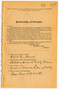 Moore, Robert Lee, b. 1867, Vol. 7, p. 317-20