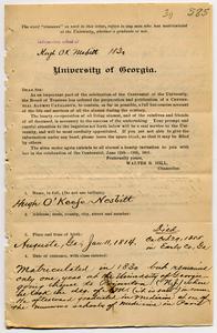 Nesbitt, Hugh O'keefe, 1814-1855, Vol. 7, p. 585-8