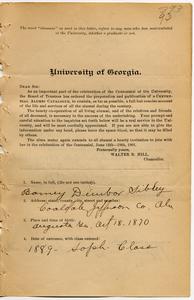 Sibley, Barney Dunbar, b. 1870, Vol. 8, p. 393-6