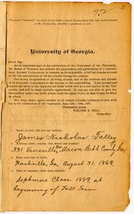 Talley, James Nicholas, b. 1869, Vol. 9, p. 5-6