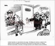 [Baldy cartoon on the Fulton County Commission] / Baldy, [1976 Feb. 24]