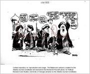 [Baldy cartoon about resistance to Khomeini] / Baldy, [ca. 1981]