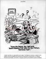 -Honey, who married your great aunt's second husband's first wife's on your mother's grandma's side?-- / Baldy, [ca. 1953]