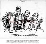 --Enemies!-- Friends!-- Must be able to tell difference, Joe / Baldy, [ca. 1970]