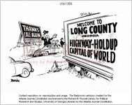 [Baldy cartoon on speed traps in Georgia] / Baldy, [1971]