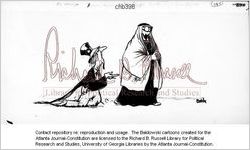 [Baldy cartoon on U.S. oil dependence on Arab countries] / Baldy, [ca. 1980]
