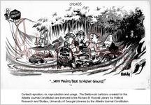 --We're moving back to higher ground / Baldy, [ca. 1972]