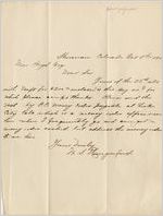 Letter: Sherman, Colorado to Wier Boyd, [Dahlonega, Georgia], 1881 Oct. 3