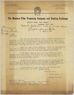 Letter: Tarpon Springs, Florida to the manager, Colored Theatre, Macon, Georgia, 1925 Sept. 8
