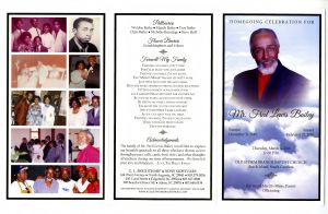 Homegoing Celebration for Mr. Fred. Lewis Bailey