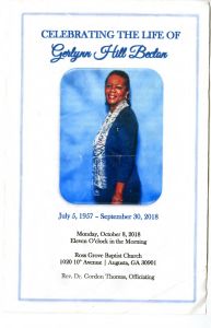 Celebrating the Life of Gerlynn Hill Becton