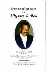 Homecoming Celebration for Ulysses S. Bell