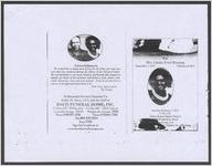 [Home going] services for Mrs. Gladys Ford Benning, September 1, 1917-February 2, 2011, Saturday February 5, 2011, Water Branch Baptist Church, [5708] Wrightsboro Grovetown, Ga, Tanksley, Sr., officiating