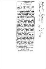 Newspaper clipping about Festus Guy Abbott published April 6, 1966