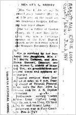 Newspaper clipping about Effie Long Abbott published June 2, 1964