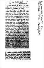 Newspaper clipping about Calvan M. Alexander published March 6, 1924