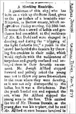 Newspaper clipping about Joseph Allford published January 4, 1874