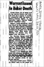 Newspaper clipping about Emory Charley Baker published June 22, 1950