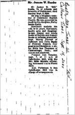 Newspaper clipping about James W. Bill Banks published September 15, 2004