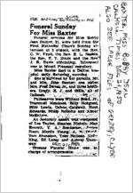 Newspaper clipping about Bobbie Jean Baxter published December 21, 1950