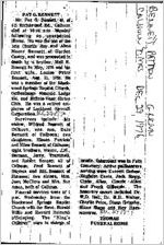 Newspaper clipping about Patten Glenn Bennett published December 29, 1976