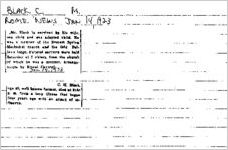 Newspaper clipping about C. M. Black published January 14, 1923