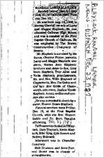Newspaper clipping about Randall Lamar Blaylock published December 23, 1987