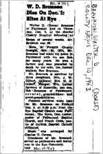 Newspaper clipping about Walter D. (Dorse) Brannon published December 10, 1963