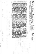 Newspaper clipping about Dorthy Mertis Dotson Brock published August 30, 1995