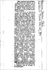 Newspaper clipping about Jason Fain Brown published December 25, 1999