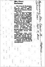 Newspaper clipping about Grace M. Stephens Buchanan published September 15, 2004