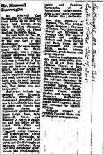 Newspaper clipping about Maxwell Carl Burroughs published December 15, 2004