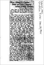 Newspaper clipping about Camp published January 29, 1925