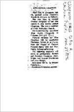 Newspaper clipping about Cleo R. Chapman published March 24, 1976