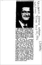 Newspaper clipping about Gerald Labron Childress published July 31, 1996