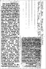 Newspaper clipping about Margaret Williams Clark published September 15, 1976