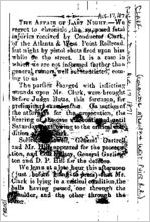 Newspaper clipping about Mr. Clark published August 17, 1871