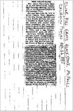 Newspaper clipping about Grace Blackstock Cline published April 26, 1995