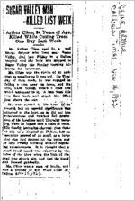 Newspaper clipping about Arthur Cline published November 16, 1922