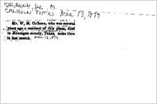 Newspaper clipping about W. M. Colburn published March 13, 1879