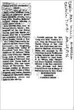 Newspaper clipping about Willie Anderson Craig published April 28, 1976