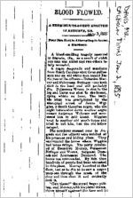 Newspaper clipping about the Davis family published January 2, 1895