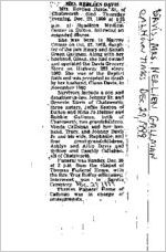 Newspaper clipping about Herlien Gallman Davis published December 29, 1999