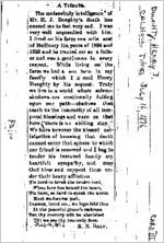 Newspaper clipping about Henry J. Doughty published July 16, 1896